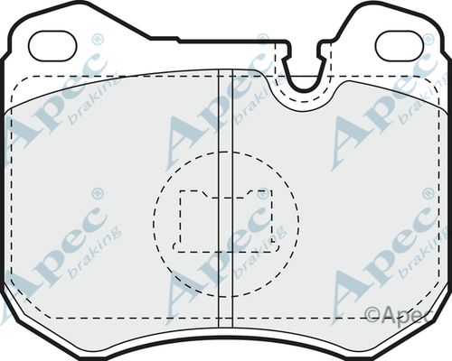APEC BRAKING Комплект тормозных колодок, дисковый тормоз PAD565